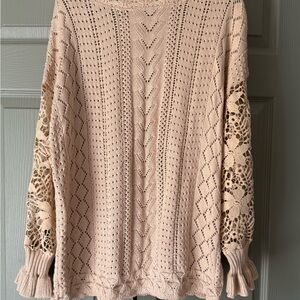 Elegant Beige Knit Sweater